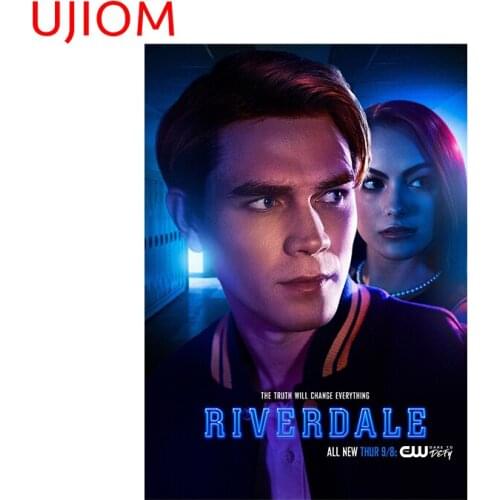 UJIOM Riverdale Poster Wall Decor Living Room Vinyl Decals Wallpaper Waterproof Bathroom Kitchen Wall Stickers Mural Art