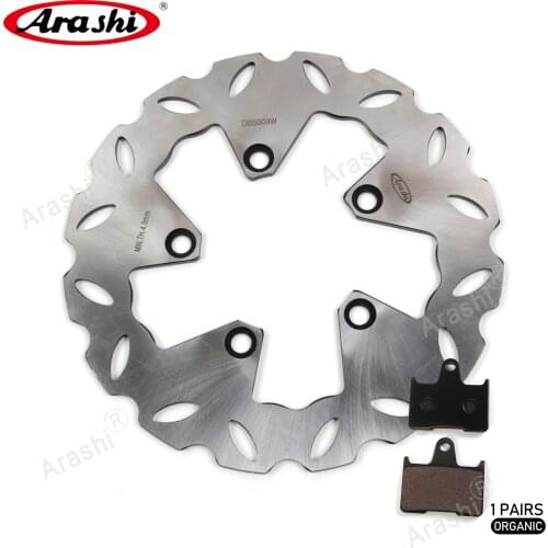 ARASHI CNC Rear Brake Disc Rotor Brake Pad For SUZUKI GSF BANDIT / S 650 2005 2006 Motorcycle Disks Rotors Accessories