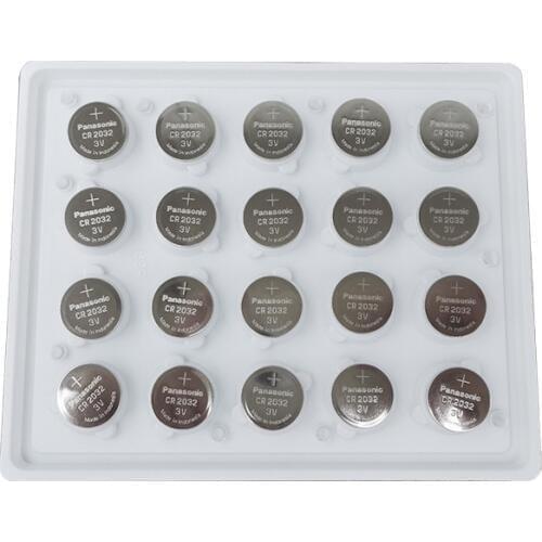 100pcs/lot Panasonic CR2032 Button Cell Batteries 3V Coin Lithium Remote Watch Computer Toys Calculators CR 2032 Battery