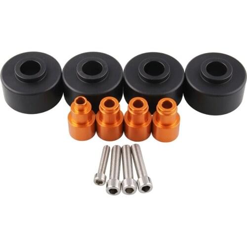 4PCS/Set Motorcycle Front Rear Fork Wheel Frame Slider Crash Protector for 390 (13-15)/ 125/200/RC 390 2014-2015/RC 125/200
