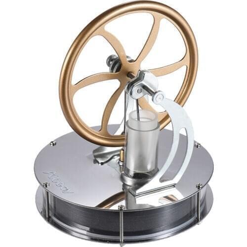 Aibecy Low Temperature Stirling Engine Model Steam Engine Heat Model DIY Toy Gift for children Art Motif Discovery Toy