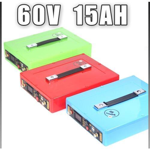 1000W 60V Electric Bike battery 60V 15AH Lithium Battery 60 Volt Ebike battery with 20A BMS