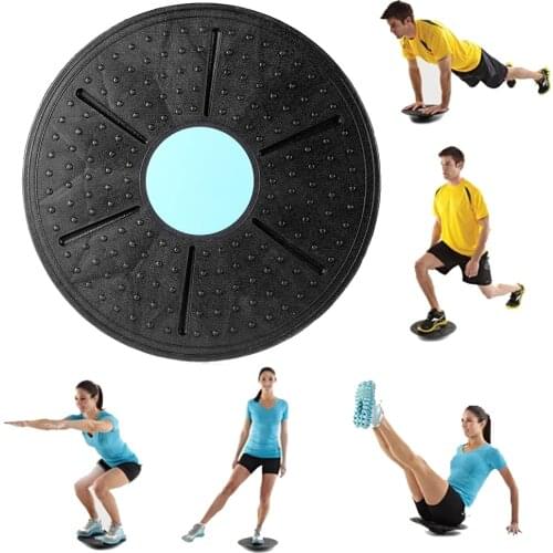 Fitness Balance Board 360 Degree Rotation Massage Disc Round Plates Board Gym Waist Twisting Exerciser 160kg Random Color