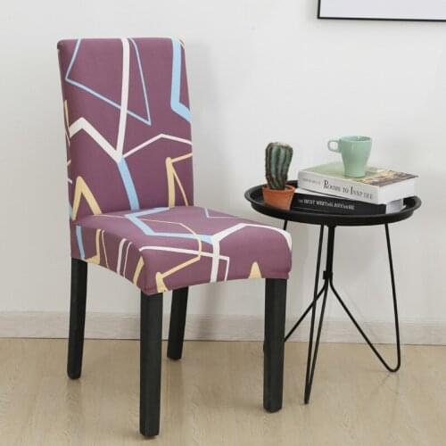 Banquet Spandex Elastic Printing Dining Chair Slipcover Modern Removable Anti-dirty Kitchen Seat Case Stretch Chair Cover Modern