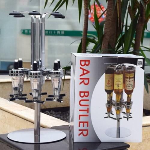 6 Head BAR BUTER, 6 Head Pour Bottle, 6 Head Decanter, 6 Head Turn Bottle Rack