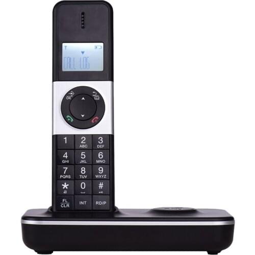 Digital Cordless Telephone With LCD Display Caller ID Hands-Free Calls Conference Call For Office Home(EU Plug)
