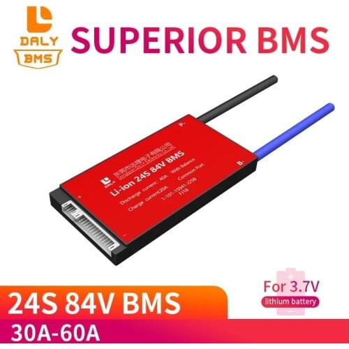 Daly Waterproof BMS 18650 Battery bms 24S 30A 40A 50A 60A Lili ion for lithium battery For Rechargeable Lithium With Same Port