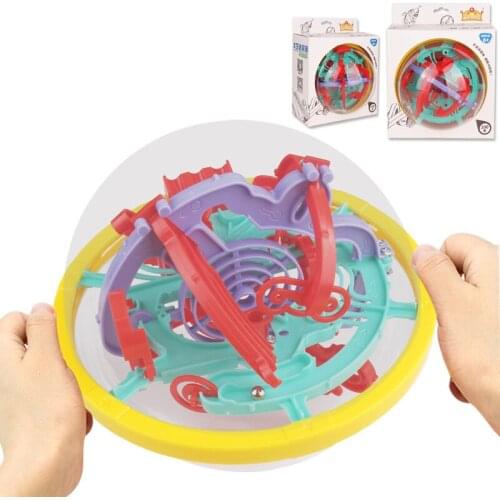 Childrens Magic 3D Space Ball Maze Childrens Intelligence Balance TrainingToy Classic Educational Toy 70-140Obstacle Maze Ball