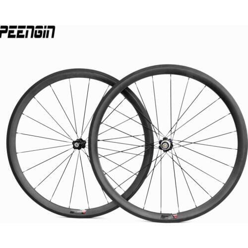 High TG 240 degrees carbon novatec wheelset-wheels 38mm clincher rim 700C 23mm V brake basalt braking surface rim free supply QR