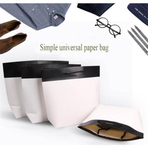 Leather gift paper bag store men and women wear childrens clothing clothing handbag shopping mall advertising bags