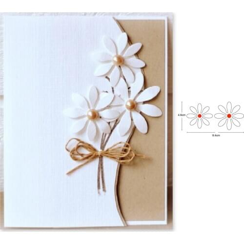 Metal cutting dies two sizes flowers cut die mold decoration Scrapbook paper craft knife mould blade punch stencils dies