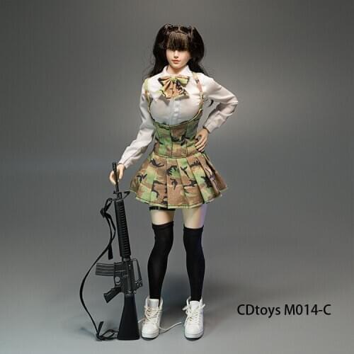 M014 1/6 female soldier tactical python uniforms Models for 12''Figures Bodies Accessories DIY