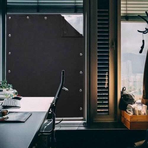 NHBR 2Pcs Temporary Blackout Blinds Curtain for Window Adjustable Suckers Sunlight Blocking Blinds Thermal Insulated Curtains