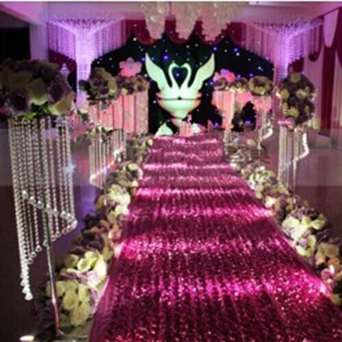 2018 new sliver wedding table flower stand centerpieces with the acrylic bead strands including the beaddrop