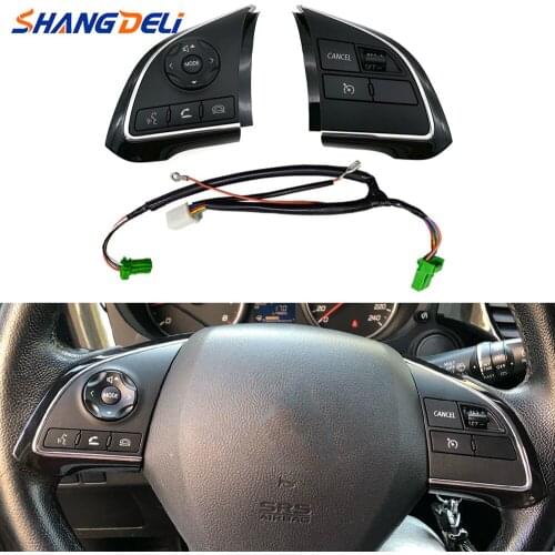 For Mitsubishi Outlander 13-18 Xpander Cruise Control Switch Steering Wheel Control Switch Button Audio Volume Switch Auto Parts