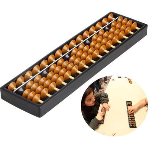 Plastic Abacus 15 Digits Arithmetic Tool Kids Math Learn Aid Caculating Toys