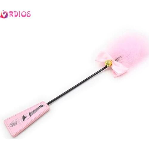 Sex Whip For Women Feather Tickled Whip Flirting Whip Erotic Fetish Spanking BDSM Bondage Flogger Adult Games Sex Product Shop