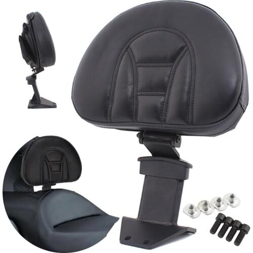 Motorcycle Adjustable Backrest Cushion Pad Plug In Driver Rider Backres Drink Bag Fits for Honda Goldwing GL1800 2018-up