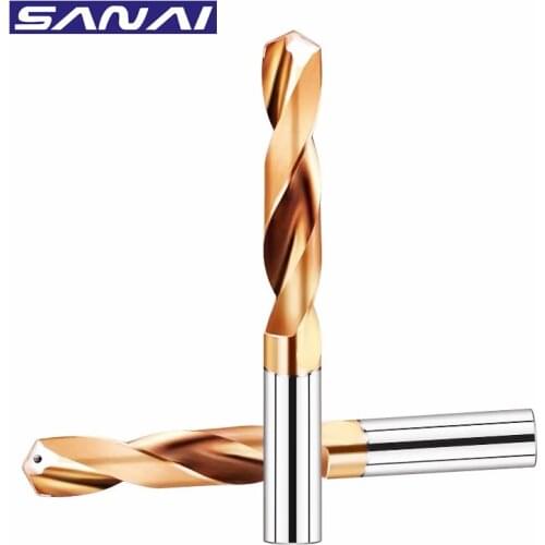 SANAI 5D Internal Cooling External Cooling Tungsten Carbide Drill Bit HRC60° CNC Lathe Drilling Tools Metalworking Bits