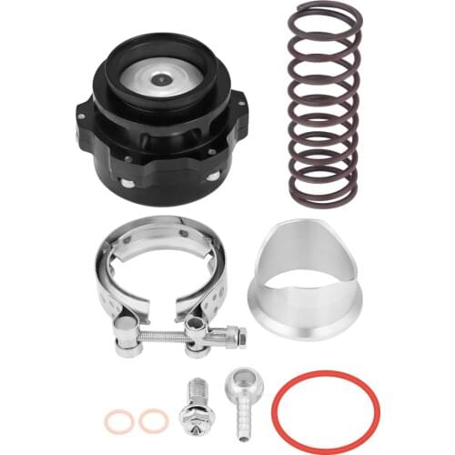 Aluminum Alloy Universal 50mm/2inch Car Turbo Blow Off Valve BOV Kit With Adapter Spring 50MM Flat Head Pressure Relief Valve