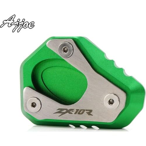Motorcycle Kickstand Extension Plate Side Stand For Kawasaki ZX-10R ZX10R 2011-2018