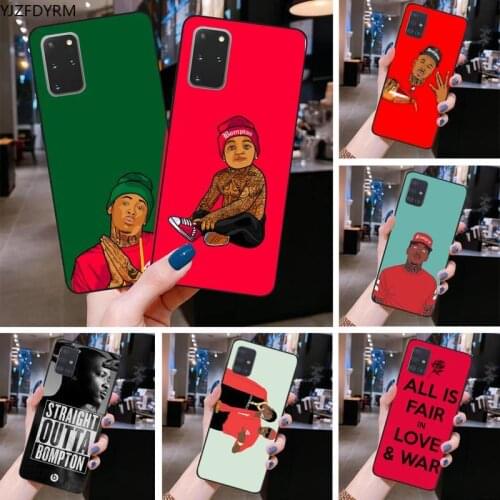 YJZFDYRM rapper yg Bompton Soft Phone Cover for Samsung S20 plus Ultra S6 S7 edge S8 S9 plus S10 5G lite 2020