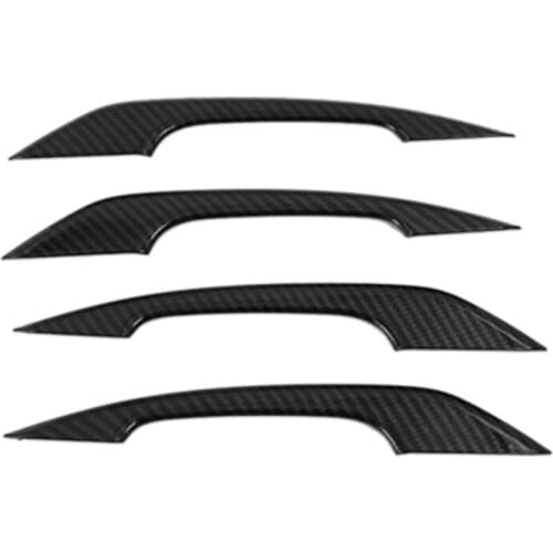 Car Exterior Door Handle Cover Trim Strip Handle Side Door Cover Decoration for A4 2017-2020