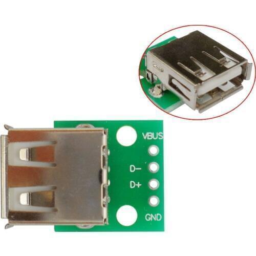 1 pcs USB2.0 Female to 4P DIP Switch DIP Adapter Board Module USB Adapter Plate