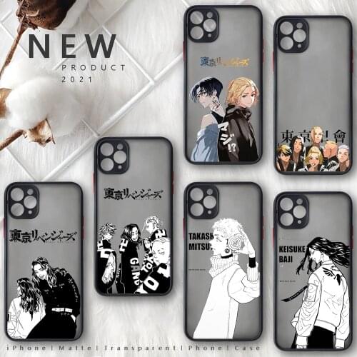 Tokyo revengers Phone Case Matte Transparent for iphone 11 12 pro mini XS XR X max 7 8 plus TPU Mobile bags coque shell funda