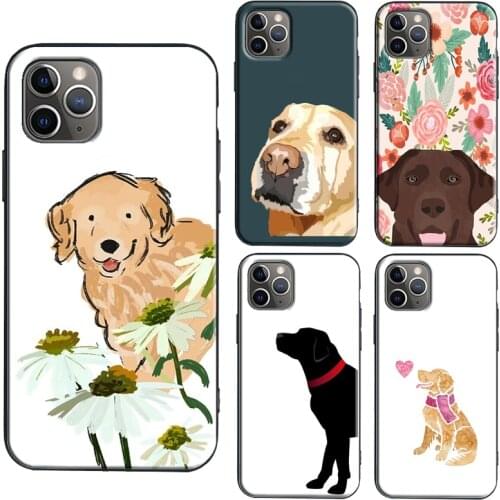 Cute Labrador Retriever TPU Case For iPhone X XR XS Max SE 2020 6S 7 8 Plus 11 Pro Max 12 Pro Max mini Coque