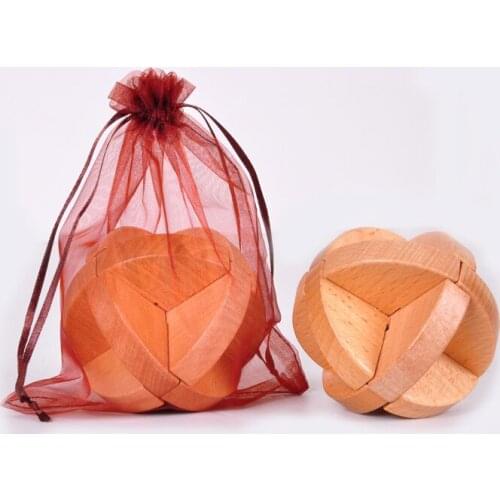 Wooden educational toys adult educational high quality large Luban ball