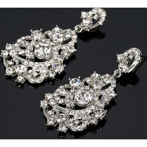 YFJEWE Elegant Shiny Resin Stone Blue Plant Dangle Earrings For Women Factory Wholesale Statement Trendy Jewelry#E212