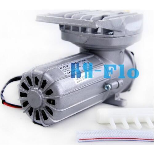60W Electromagnetic Pump DC12V 0.12MPA Air Pump Aquarium Pond Aquaponics Hydroponics