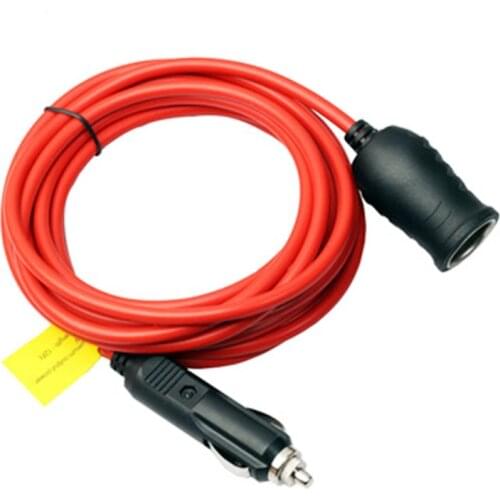 3.5 M Cigarette Lighter Charger Socket Female Cable Socket Plug Car Cigarette Lighter Extension Cord Accessory 12-24V Universal