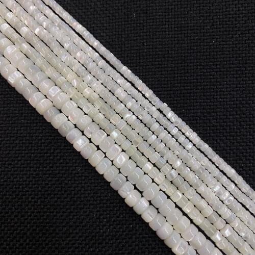 Exquisite Natural Horseshoe Snail Shell Beads Mother-of-pearl Abacus Beads for Jewelry Making DIY Necklace Bracelet Accessories