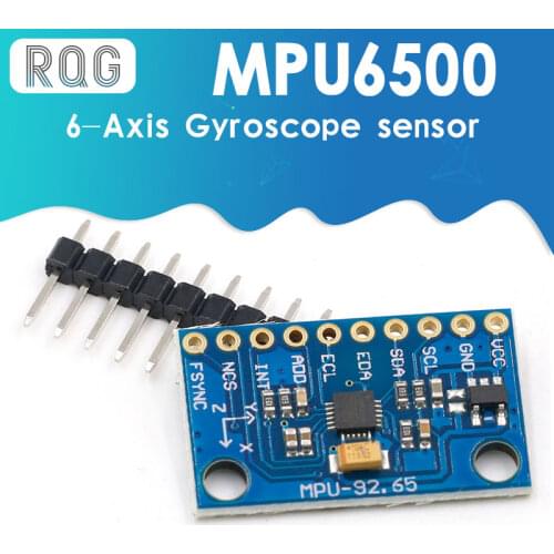 IIC I2C SPI MPU6500 MPU-6500 6-Axis Gyroscope Accelerometer Sensor Module Replace MPU6050 For Arduino With Pins GY-6500