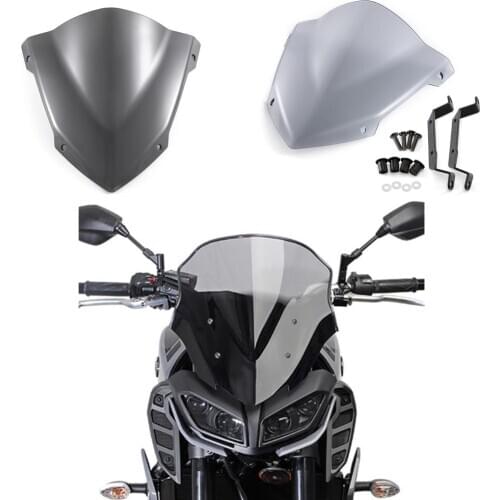 Motorcycle Windshield Racing Windscreen Wind Deflector Visor pare-brise For Yamaha MT09 FZ09 MT-09 FZ-09 FZ MT 09 2014 2015 2016