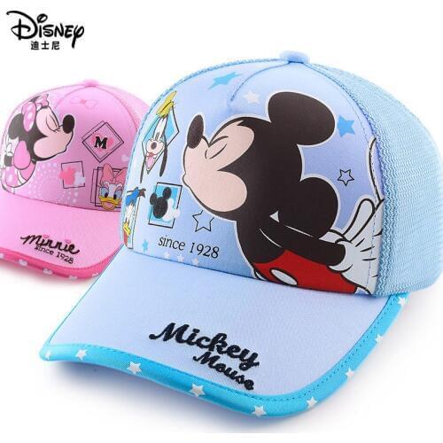 Genuine Disney Children Hat Cap Baby Mickey Minnie Mouse Hat for Kids Boys Girls Clothes Accessories