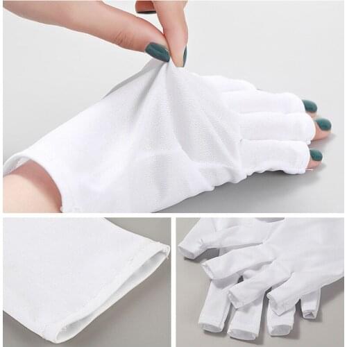 Manicuring UV-Blocking Gloves To Prevent Darkening Of Hands And UV Protection UV Dryer Breathable Nail Gloves Tool