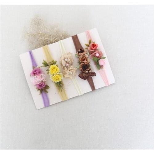 Newborn Tieback Headband Photography Props Baby Stretch Headband Tieback Baby Shoot Props