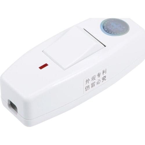 Inline ON/OFF Table Lamp Desk Light Cord Switch 110~250V 6A white color