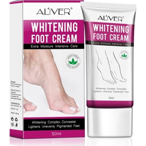 50ml Whitening Foot Cream Moisturizing Treatment Hydrating Nourishing Lightens Unevenly Pigmented Feet Care Lotion