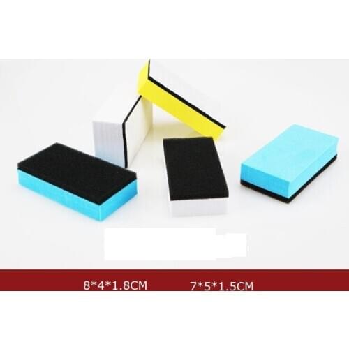 50pcs/pack 8*4*1.8cm sponge pad nano ceramic coating sponge applicator