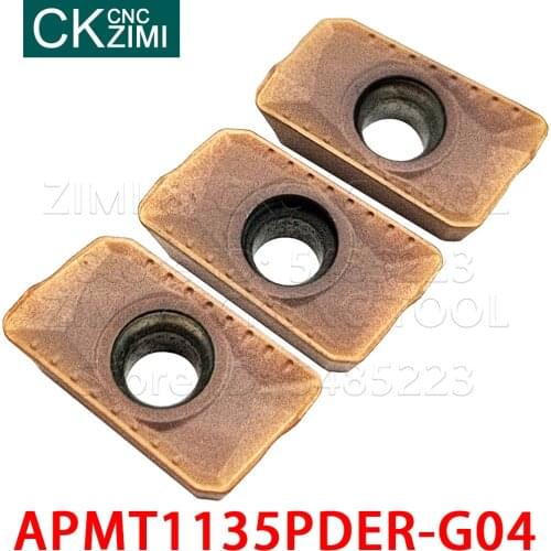 APMT1135PDER-G04 BP1025 APMT 1135 PDER carbide inserts Milling inserts Tools CNC Metal lathe Indexable tools for stainless steel