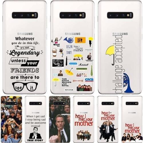 America sitcom how i met your mother himym quotes cell phone Cover case For Samsung Glaxy S/Note 6 7 8 9 10 Lite Pro Fundas