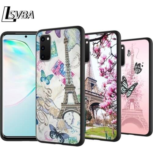 London Eiffel Tower Anti-Fall Back Cover For Samsung Galaxy S20 Ultra Plus A01 A11 A21 A31 A41 A51 A71 A91 Phone Case