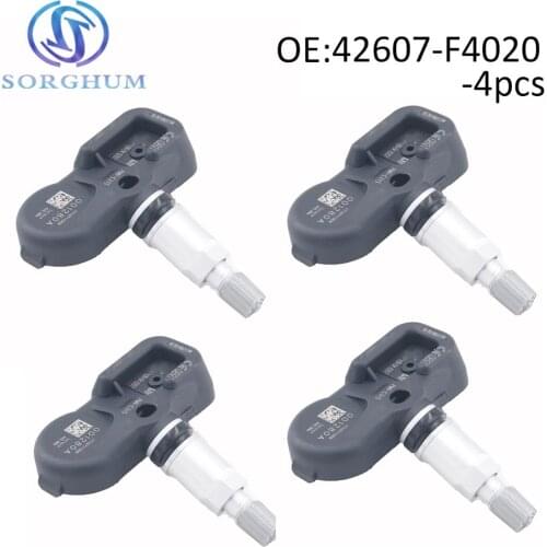 4pcs 42607-F4020 Tire Pressure Sensor 433MHZ TPMS Fits For Toyota Land Cruiser For Prado C-HR Camry For Le-xus