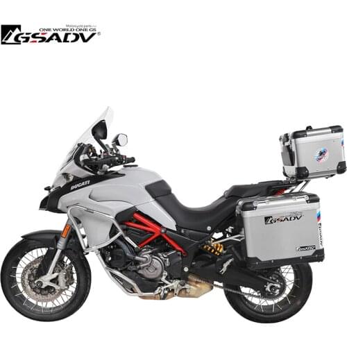 For DUCATI Multistrada950 Motorcycle Luggage Box Storage Case Pannier Aluminum Top Box Waterproof