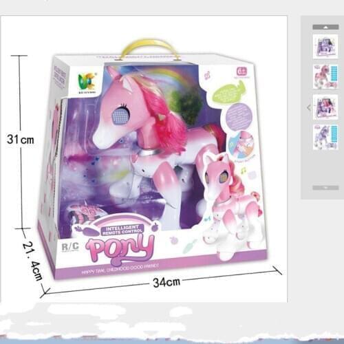 Electric Smart Horse Unicor Toy for Children Remote Control Childrens New Robot Touch Induction Electronic Pet Educational Toys