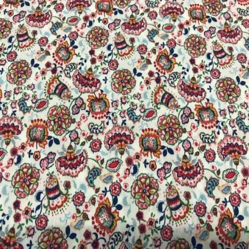 Cotton fabric, flower and cashmere fabric, childrens fabrics, craft fabrics, fabrics by meters, 1 meter x 140 cms